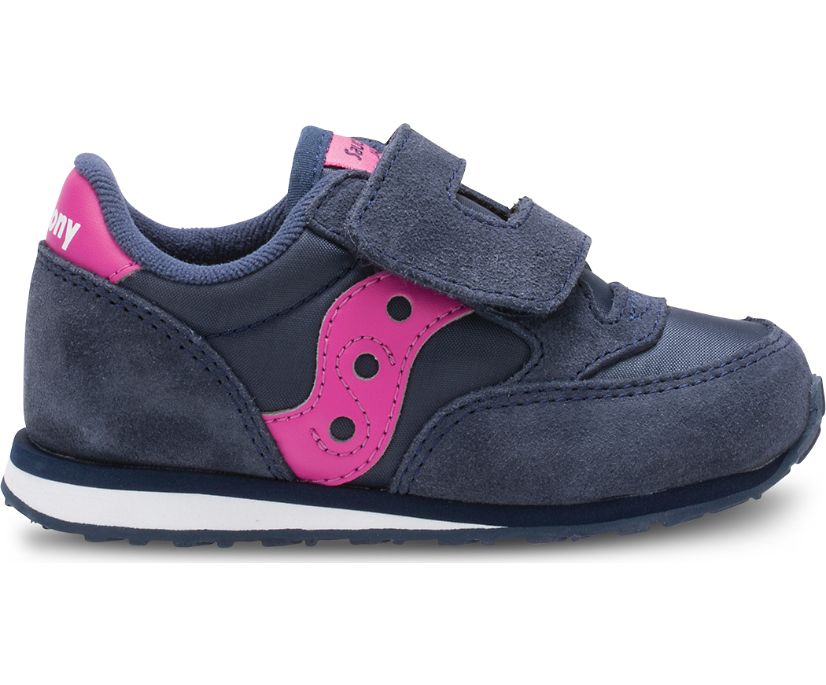 Saucony Baby Jazz Hook & Loop Kids' Sneakers Navy / Pink | AU 714SGLO